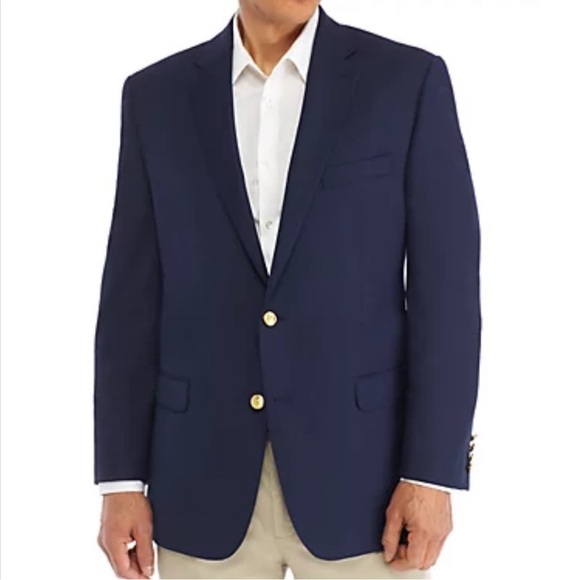 Vintage LAUREN Ralph Lauren Wool Mens 40S Sport Coat Blazer Gold Tone Buttons‎